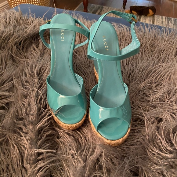 Authentic Gucci Wedges Size 38 - Picture 1 of 4